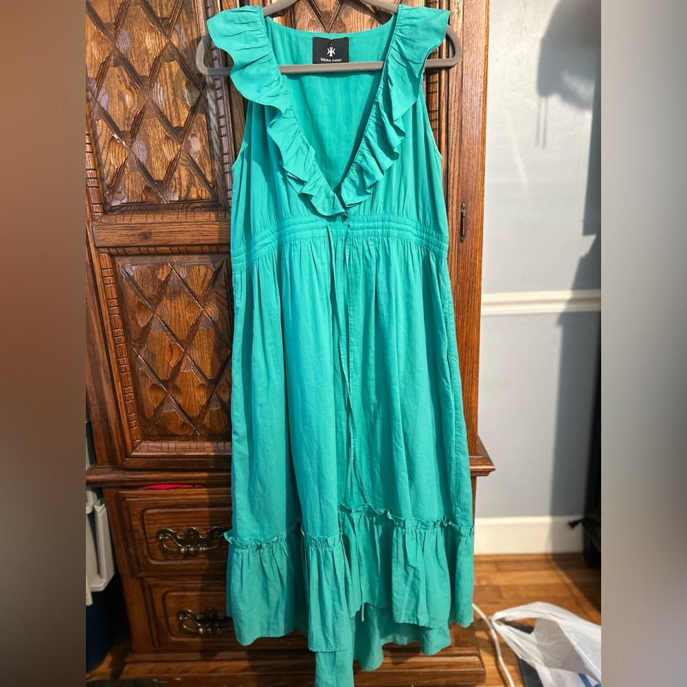 Seema Kahai Teal Maxi Dress